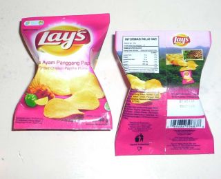Lays Chips Grilled Chicken Novelty Fridge Magnet Indonesia Ayam