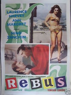 Rebus Laurence Harvey Ann Margret YUGO Movie Poster 69