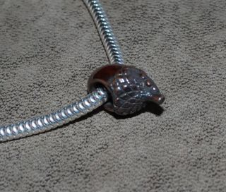 Shibuichi Acorn Bracelet Bead by Lea Anne Hartman