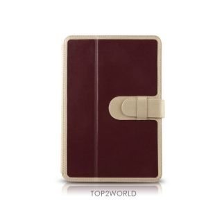 Samsung Galaxy Tab 7 7 Prestige Luxe PortFolio Diary Leather Case Wine