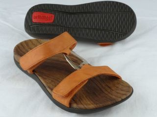 Super Deal  ORTHAHEEL Shoes Womens LAYLA Slide Sandal Rust Size US 6