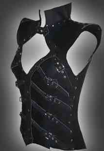 leather corset medieval theatrical Celtic LARP party gothic skyrim