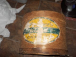 Antique Round Wood Cheese Box