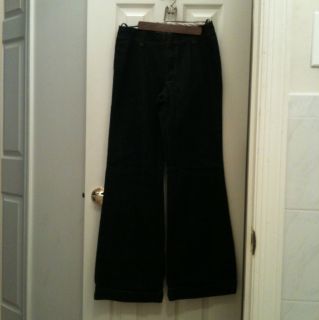 NWOT GAP Dark Denim Wide Leg Cuff Dressy Denim Jeans Trouser Cut Size