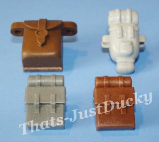 Lego minifig BACKPACKS lot of 4 Mixed Back Packs Lego Accessories FREE