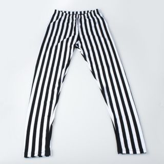 Chic Look Vertical Stripe Zebra Leggings Tights Legwear Pants
