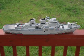 Lego Type Mega Blocks Battleship Built