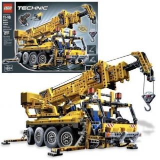 Lego Technic Mobile Crane 8421 and Various Lego Pieces