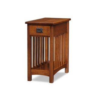 Leick Mission Impeccable Side Table in Medium Oak 8202