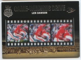Len Dawson 2012 Topps QB Immortals Chiefs Game Winning Drives 10