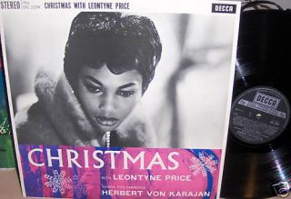 Decca SXL 2294 LP Christmas with Leontyne Price UK 1961