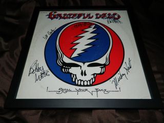 Dead Signed Steal Your Face Record by 5 Jerry Garcia Phil Lesh