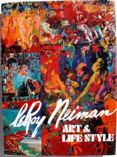 Leroy Neiman 1974 Art and Lifestyle Color Book RARE