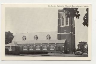 1963 Photo St Leos Catholic Church Leominster MA A4858