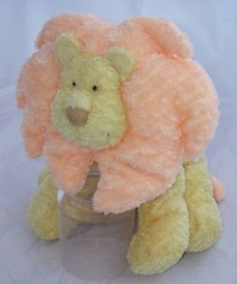 Russ Berrie Baby Plush Yellow Leon Lion Rattle Toy 10