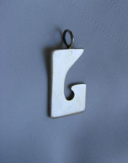 STERLING SILVER LEONORE DOSKOW HAND MADE PENDANT   Dated 1974 Sterling