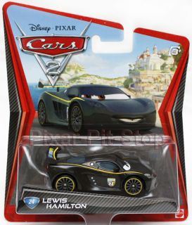 LEWIS HAMILTON 24 Disney Pixar Cars 2 diecast Mattel NEW SEALED RARE