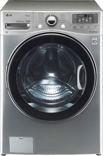LG WM3470 4 0 CU 12 Cycle Front Loading Steam Washer Graphite Steel