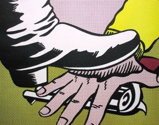 Roy Lichtenstein Hand and Foot Signed Lithograph 1964