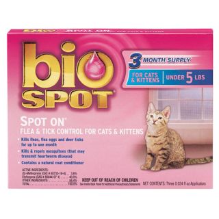 Bio Spot Topical Spoton Flea Tick Lice Mites Cat Kitten 0 5 3