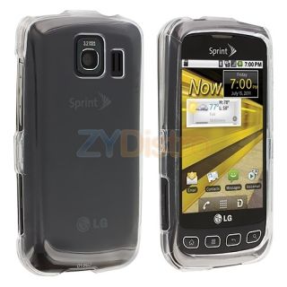 Crystal Clear Hard Case Cover Accessory for LG Optimus s U V