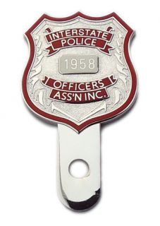 Interstate Police Association License Plate Topper