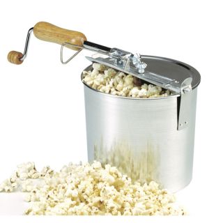 Vintage Stove Top Popcorn Popper Maker Machine Stir 4 Quart