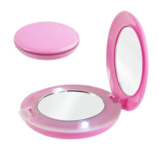 Lighted 3X Magnified Compact Personal Makeup Mirror 2 Mirrors LED