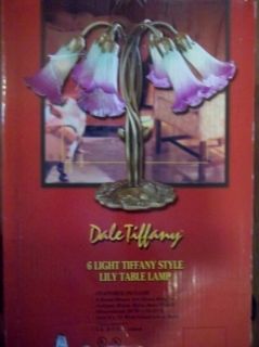 Dale Tiffany 6 Light Tiffany Style Lily Table Lamp