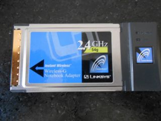 Linksys Instant Wireless 2 4 GHz 54g Notebook Adapter
