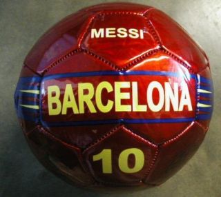 Barcelona Lionel Messi Metallic Soccer Ball New