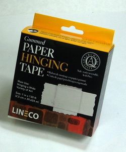 Lineco Gummed Paper Hinging Tape 1X130 Roll