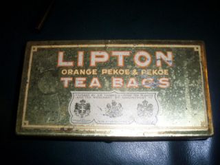 Lipton Tea Tin Container
