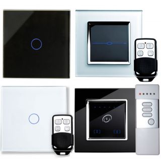 Glass Touch Remote Control on Off Dimmer LED Light Switches