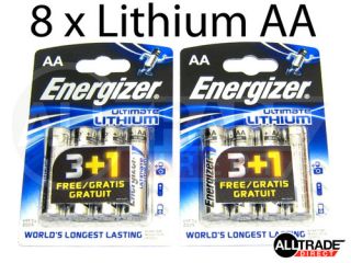 Energizer AA Lithium Batteries Digital Camera LR6 L91 Long Life