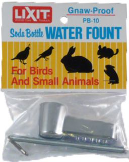 Bird and Small Animal Pop Bottle Water Fountain New