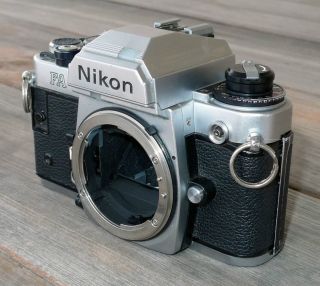 Nikon FA 35mm SLR Film Camera Body Only Silver Trim