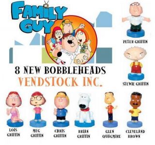 10 New Retired Family Guy TV Show Mini Figure Bobblehead Decoration