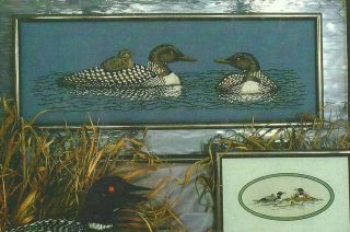 Loon Lake Counted Cross Stitch Pattern 2 Designs New Crossed Wings