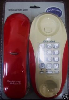 Panaphone Mexico Shiny Red Telephone Desk Phone