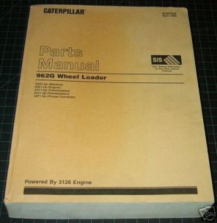 Cat Caterpillar 962G Wheel Loader Parts Manual 5AS Book Catalog Shop