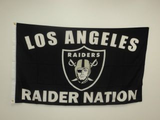 New Los Angeles Raiders Raider Nation 3x5 Flag Super RARE