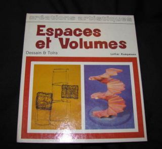 RARE French Book Lothar Kampmann Espaces Et Volumes
