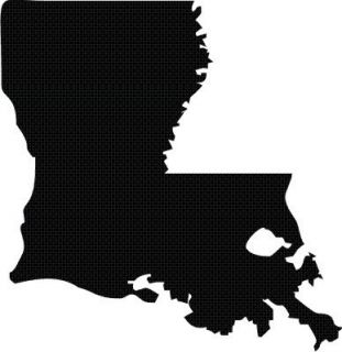 Louisiana State Outline Silhouette Vinyl Decal Sticker