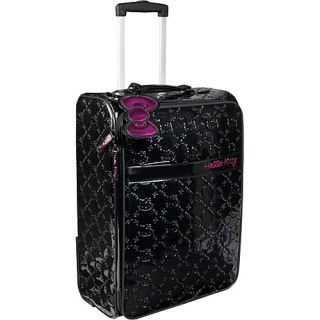 Loungefly Hello Kitty Black Embossed Rolling Luggage