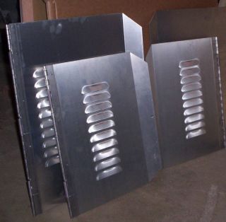 Louvered Aluminum Dog Doors 15 x 21 Left Hand Hinged
