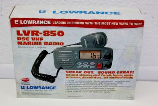 Lowrance 2 Way DSC VHF 25 Watt Marine Radio LVR 850 Fishing