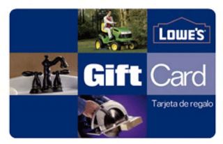 500 Lowes Gift Card  Price Free Priority Shipping