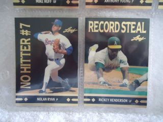 Complete Mint Sets of 1991 1992 LEAF GOLD ROOKIES includes Nolan Ryan