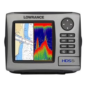 Lowrance HDS 5 Marine Fish Finder Chart Plotter System